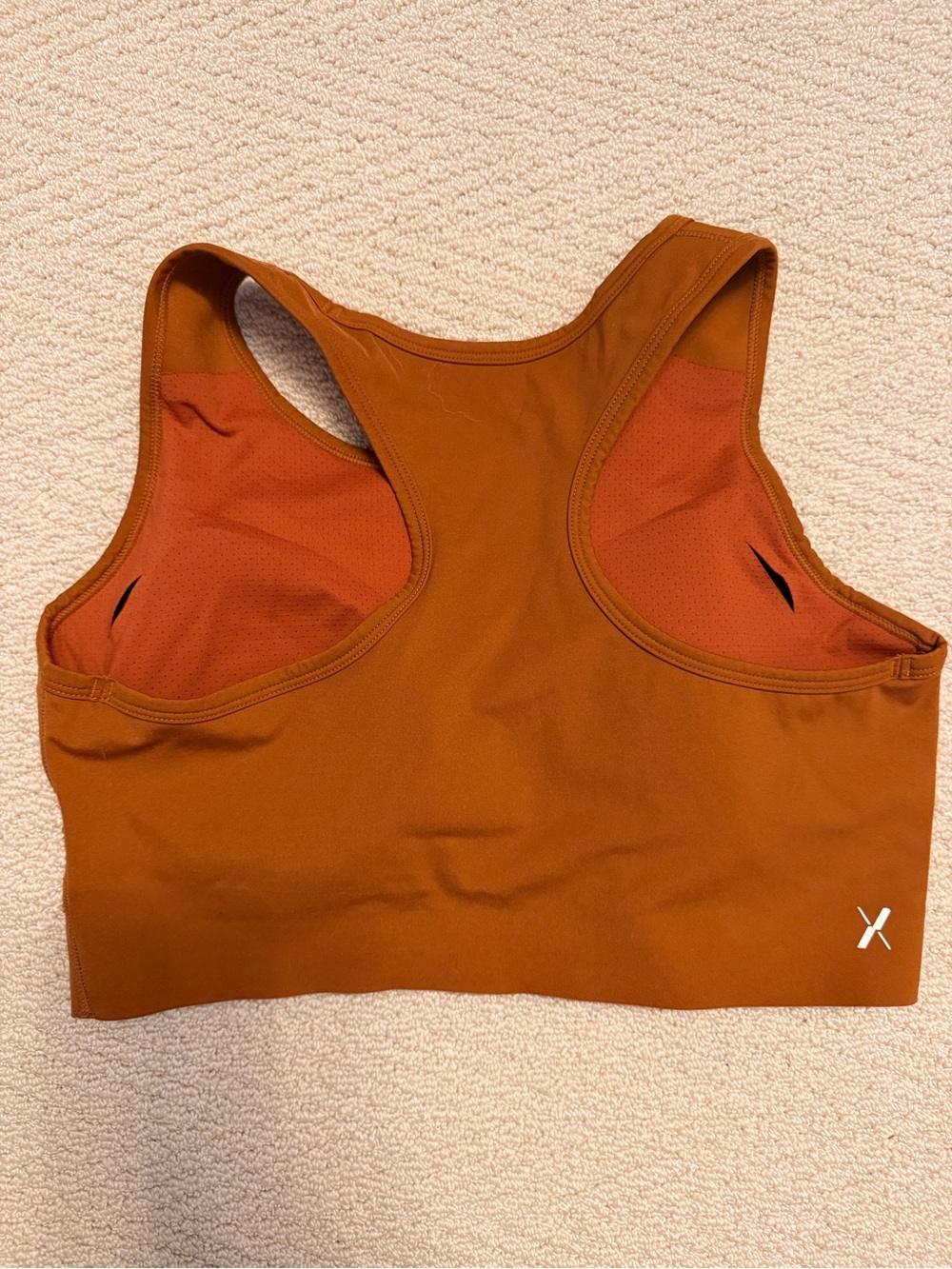 knix Rust-Colored Racerback Sports Bra - Picture 2 of 2